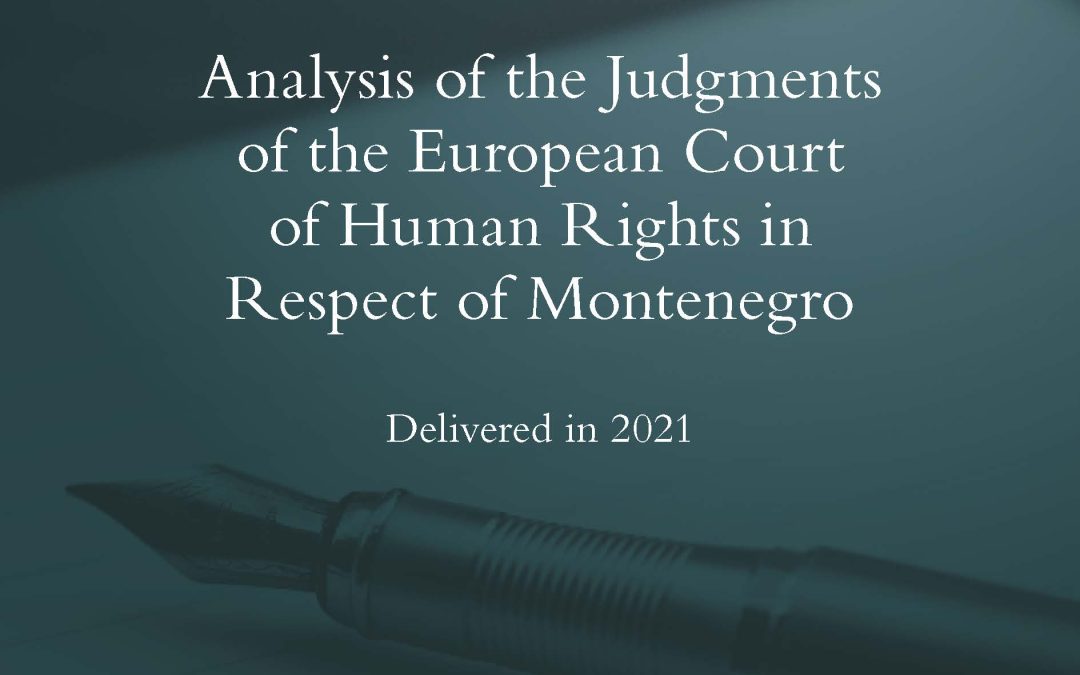 Analysis of the ECtHR judgment in respect of MNE delivered in 2021