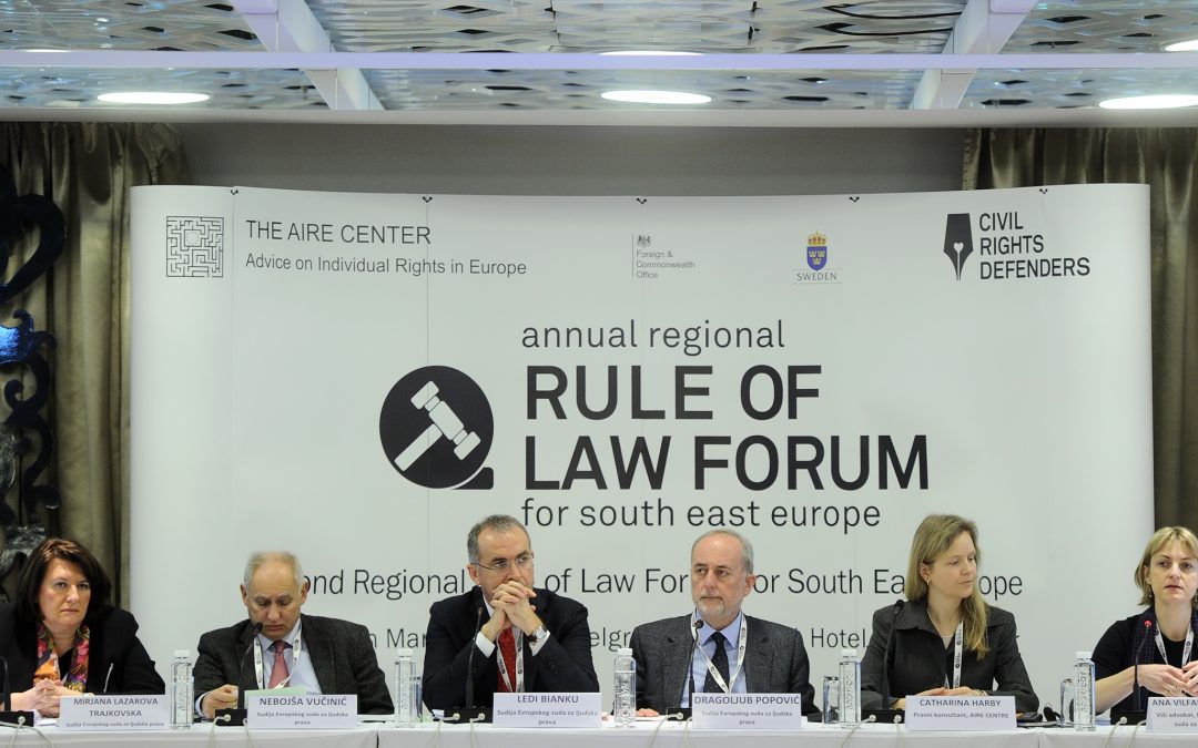 Second Regional Rule of Law Forum for South East Europe