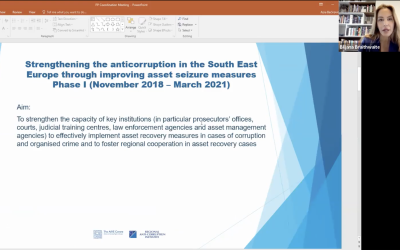 Coordination Meeting to Mapping Current Asset Recovery Technical Assistance Projects in the Western Balkans