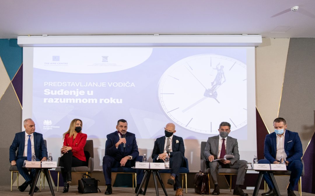 The AIRE Centre and the Constitutional Court of Bosnia and Herzegovina present their new guide on the right to a trial within reasonable time