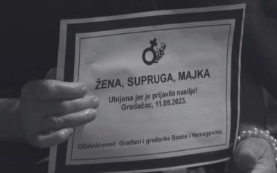 Public statement regarding the murders in Gradačac and cases of gender-based violence in Bosnia and Herzegovina